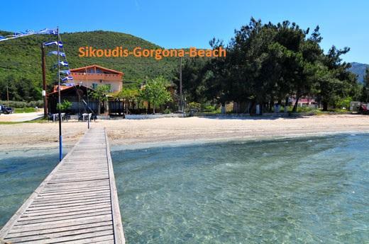 Sikoudis Gorgona Beach Apartment Skala Rachoni  Exterior foto